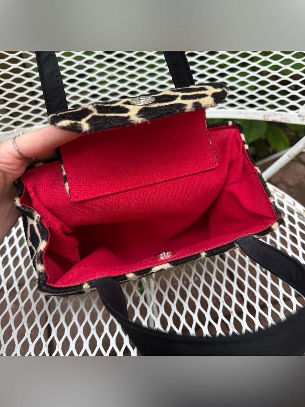 Vintage Kate Spade Mini Giraffe Print Bag - Picture 7 of 8